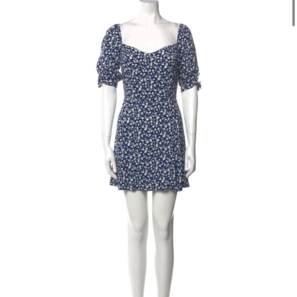 Reformation Blue Mini Dress Size 4
